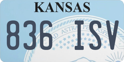 KS license plate 836ISV