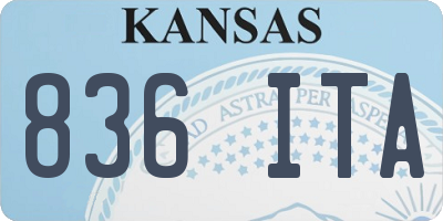 KS license plate 836ITA