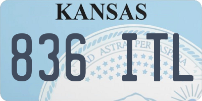 KS license plate 836ITL