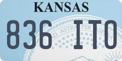 KS license plate 836ITO