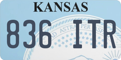 KS license plate 836ITR