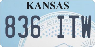 KS license plate 836ITW