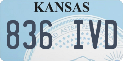 KS license plate 836IVD