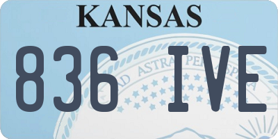 KS license plate 836IVE