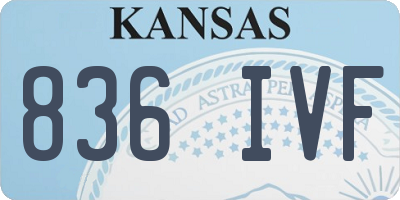 KS license plate 836IVF