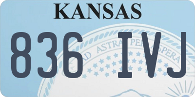 KS license plate 836IVJ