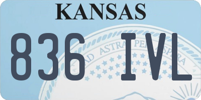 KS license plate 836IVL
