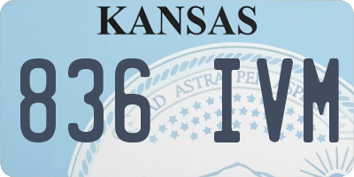 KS license plate 836IVM