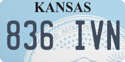 KS license plate 836IVN