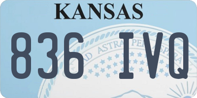 KS license plate 836IVQ