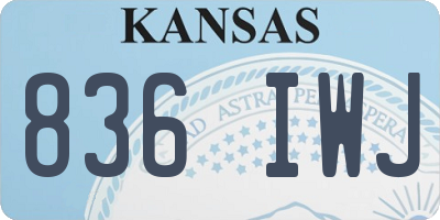 KS license plate 836IWJ