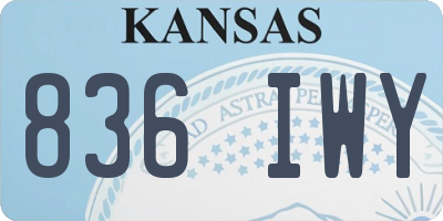 KS license plate 836IWY