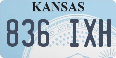 KS license plate 836IXH