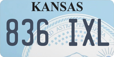 KS license plate 836IXL