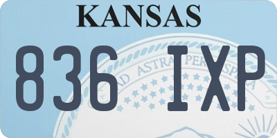 KS license plate 836IXP