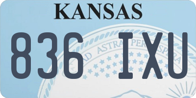 KS license plate 836IXU