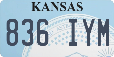 KS license plate 836IYM