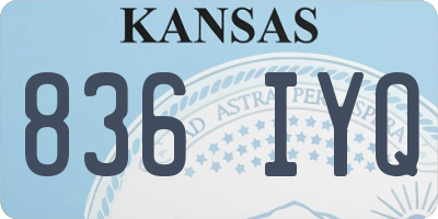 KS license plate 836IYQ