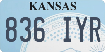 KS license plate 836IYR