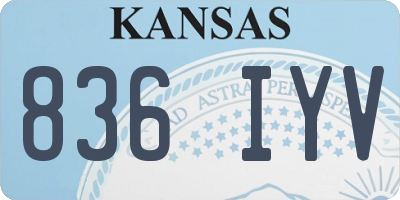KS license plate 836IYV