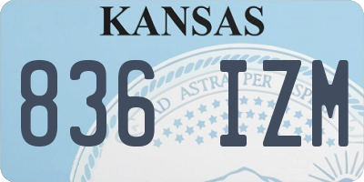 KS license plate 836IZM