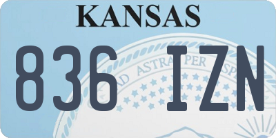 KS license plate 836IZN