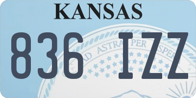 KS license plate 836IZZ