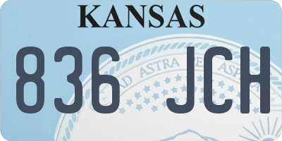 KS license plate 836JCH