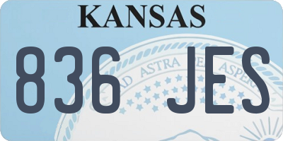 KS license plate 836JES