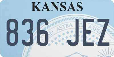 KS license plate 836JEZ