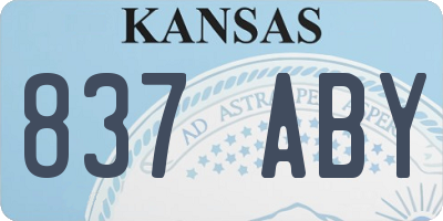 KS license plate 837ABY