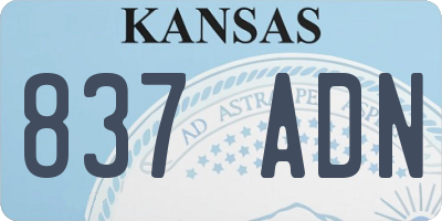 KS license plate 837ADN