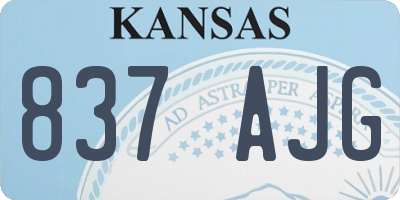 KS license plate 837AJG