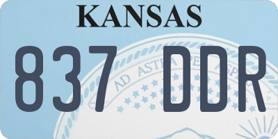 KS license plate 837DDR