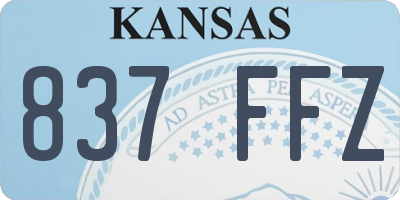 KS license plate 837FFZ