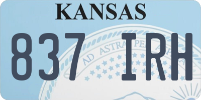 KS license plate 837IRH