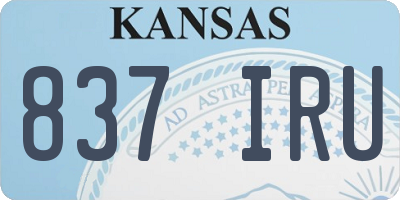 KS license plate 837IRU