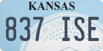 KS license plate 837ISE