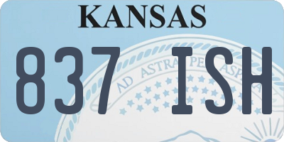 KS license plate 837ISH