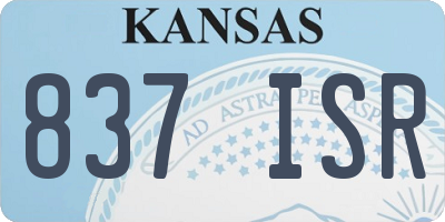 KS license plate 837ISR