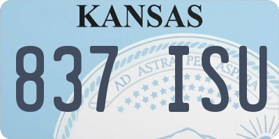 KS license plate 837ISU