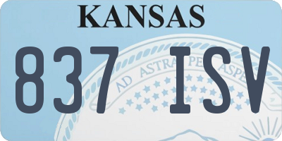 KS license plate 837ISV