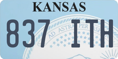 KS license plate 837ITH