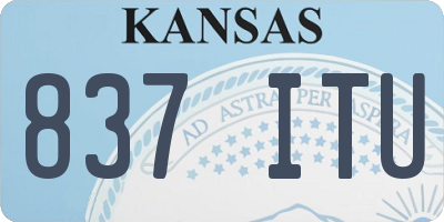 KS license plate 837ITU