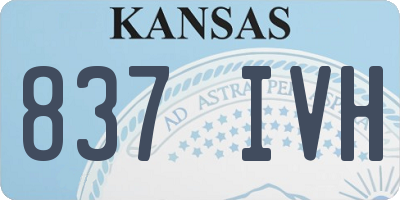 KS license plate 837IVH