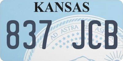 KS license plate 837JCB