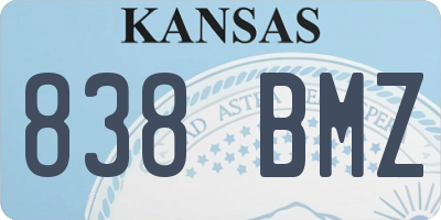 KS license plate 838BMZ