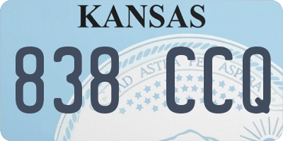 KS license plate 838CCQ