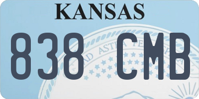 KS license plate 838CMB