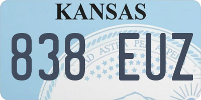 KS license plate 838EUZ
